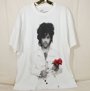 PRINCE Men Size 1X White T-Shirt New